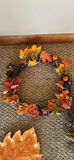 Autumn Wreaths, Decorative Leaf Dish, and Wicker Baskets - thumbnail 4 of 8