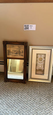 Framed Mirror and Framed Art Print - Image 1 of 3