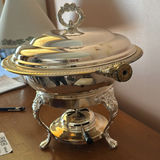 International Silver Company Chafing Dish with Lid and Burner - thumbnail 4 of 4