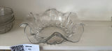 Glass Serving Bowl and Three Glass Bowls - thumbnail 1 of 3