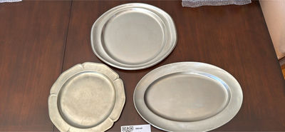 Assorted Metal Serving Platters - Image 1 of 5