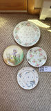 Four Decorative Floral Porcelain Plates - thumbnail 1 of 9