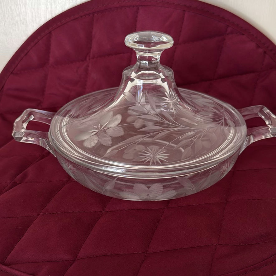 Assorted Clear Glass Serving Dishes and Platters - image 5 of 5