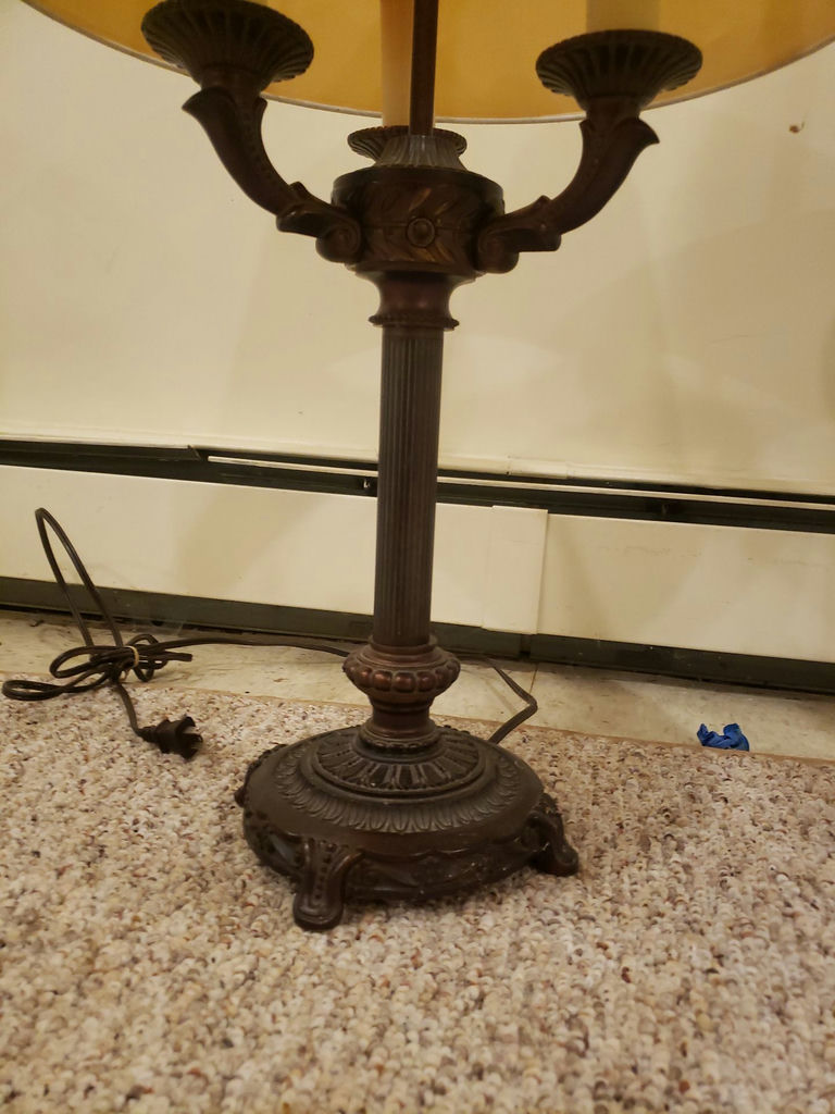 Table Lamp and Floor Lamp with Shades - image 1 of 4
