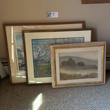Three Framed Landscape Artworks - thumbnail 1 of 4