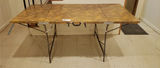 Wooden Folding Table with Metal Legs - thumbnail 2 of 3