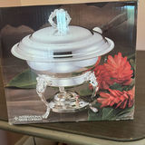 International Silver Company Chafing Dish with Lid and Burner - thumbnail 3 of 4