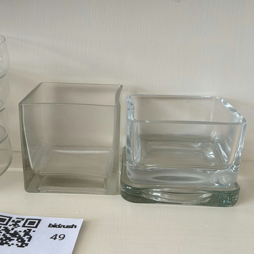 Assorted Clear Glass Bowls and Square Containers - image 3 of 3