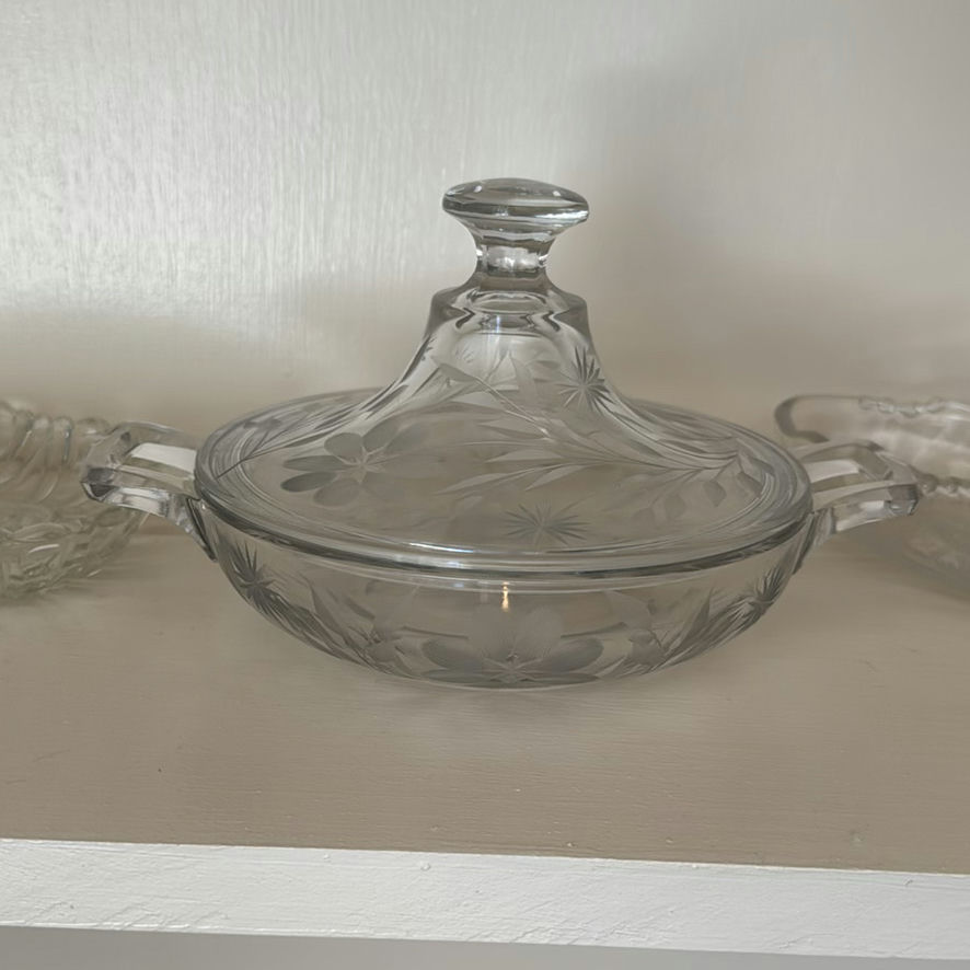 Assorted Clear Glass Serving Dishes and Platters - image 1 of 5