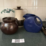 Vintage Thermos, Bean Pot, and Pitcher - thumbnail 1 of 5