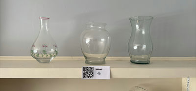 Three Glass Vases and Three Coca-Cola Glass Bottles - Image 1 of 7