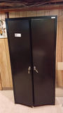 Black Metal Storage Cabinet with Locking Doors - thumbnail 1 of 1