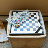 Upholstered Storage Ottoman With Multi-Game Board Set - thumbnail 2 of 7