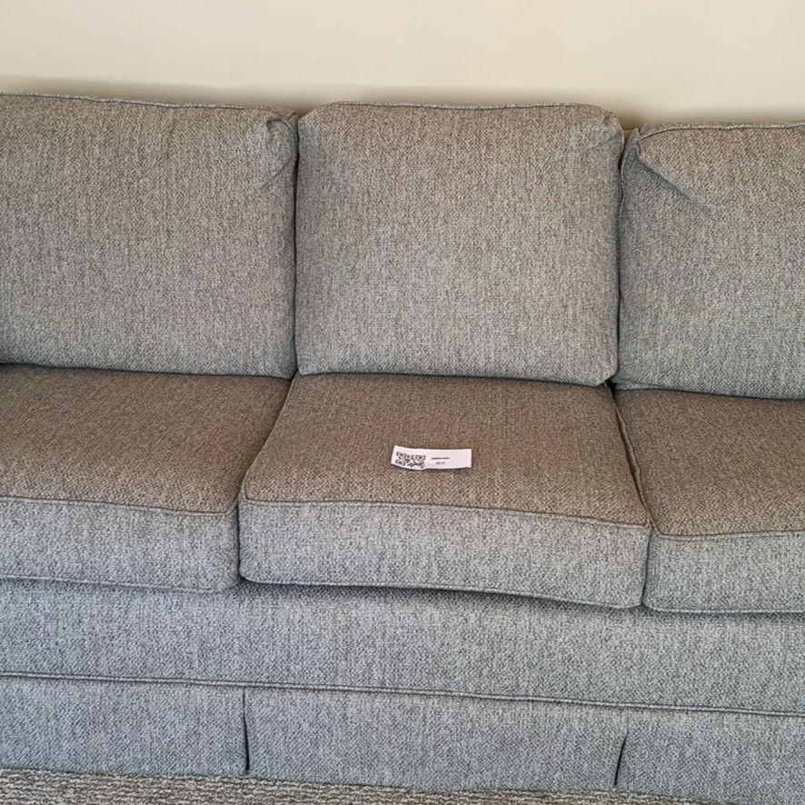 Gray/Brown Fabric Sofa with Cushions and Throw Pillows - image 3 of 4