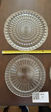 Four Clear Pressed Glass Serving Plates - thumbnail 3 of 4