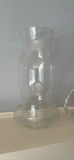 Assorted Clear Glass Hurricane Candle Holders, Pitcher, and Stemware - thumbnail 1 of 3
