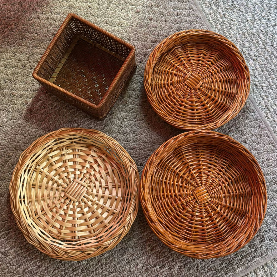 Assorted Home Decor Items Including Baskets, Candle Holders, and Crystal Marbles - image 3 of 8