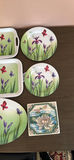 Plastic Floral Serving Trays, Plates, Oval Platter, and Decorative Tile - thumbnail 3 of 4