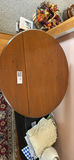 Wooden Drop-Leaf Table and Ceramic Table Lamp - thumbnail 6 of 6
