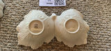 Lenox Ivory Ceramic Serving Bowl, Leaf Dish, and Bud Vase - thumbnail 5 of 8