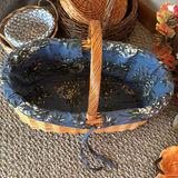 Autumn Wreaths, Decorative Leaf Dish, and Wicker Baskets - thumbnail 7 of 8