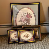 Five Framed Decorative Art Prints - thumbnail 1 of 4