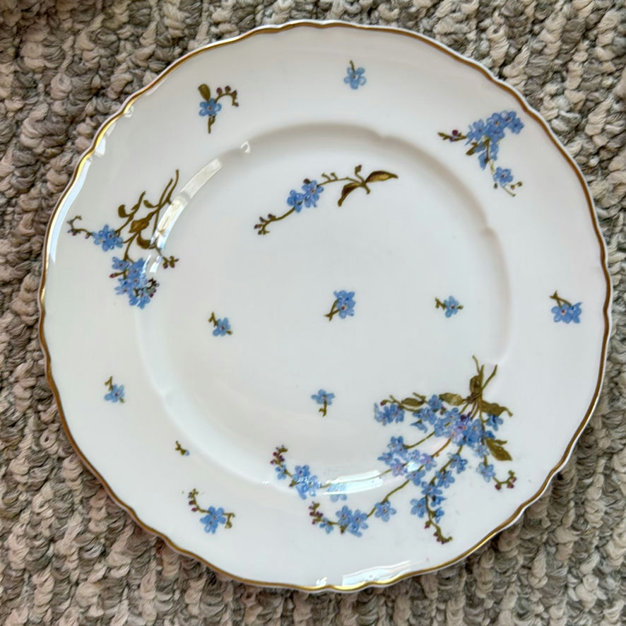 Four Decorative Floral Porcelain Plates - image 5 of 9