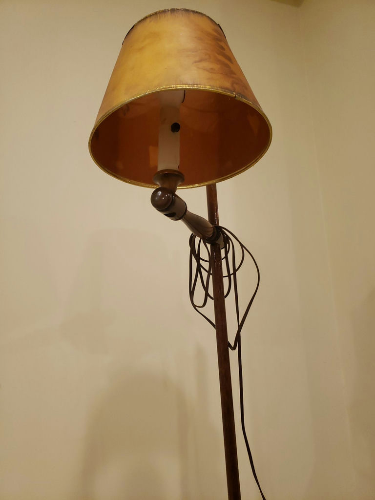Table Lamp and Floor Lamp with Shades - image 3 of 4