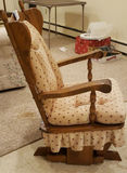 Wooden Upholstered Glider Chair - thumbnail 2 of 3