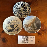 Set of Four Danish Decorative Ceramic Plates - thumbnail 1 of 7