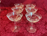 Vintage German Crystal stemware set (champagne flutes and coupe glasses) - thumbnail 3 of 6