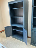 Blue cabinet with open shelving and lower cupboard - thumbnail 4 of 4