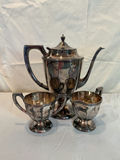 Silverplate tea service with tray and accessories - thumbnail 2 of 3