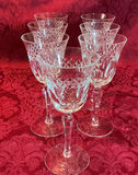 Vintage German Crystal stemware set (champagne flutes and coupe glasses) - thumbnail 6 of 6