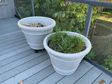 Two large plastic planters. - thumbnail 3 of 4