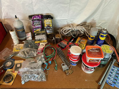 Assorted hardware, fasteners, and repair supplies - Image 1 of 6