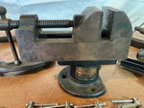 Assorted vintage woodworking clamps and bench vise - thumbnail 2 of 7