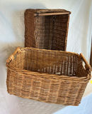 Set of two woven wicker storage baskets - thumbnail 1 of 3