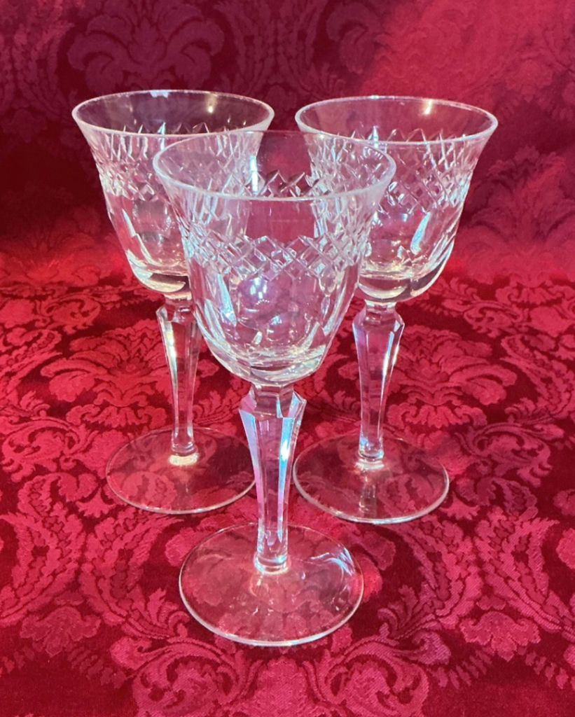 Vintage German Crystal stemware set (champagne flutes and coupe glasses) - image 5 of 6