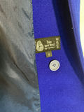 Royal blue long wool coat for women - thumbnail 4 of 5