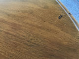 Round wooden coffee table with pedestal base - thumbnail 5 of 5