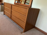 Danish MId-Century Modern Teak Dresser & Mirror - thumbnail 2 of 7