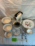 Sunbeam Mixmaster stand mixer with bowls and kitchen accessories - thumbnail 1 of 5