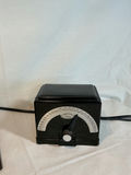 Industrial adjustable desk lamp with frosted shade and vintage metronomes. - thumbnail 3 of 5