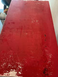 Red painted five-drawer dresser - thumbnail 2 of 4