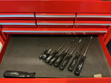 Snap-on red tool chest with drawers and assorted hand tools - thumbnail 6 of 10