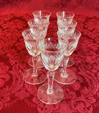 Vintage German Crystal stemware set (champagne flutes and coupe glasses) - thumbnail 2 of 6