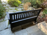Black outdoor storage bench. - thumbnail 3 of 3