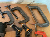 Assorted vintage woodworking clamps and bench vise - thumbnail 5 of 7