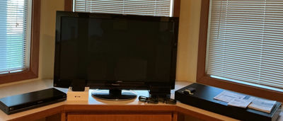 LG Panasonic TV w/ Blu-ray player, Apple TV 4K, 3D glasses, and more - Image 1 of 15